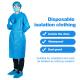 Medical Non Woven Isolation Gown CE FDA , Long Sleeve Disposable Aprons