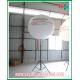 White Inflatable Lighting Decoration Stand Ball With Mental Frame