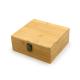 Eco-Friendly  Laser Logo Wooden Bamboo Boxes  Wood Storage Gift Box with Metal Hinge  For Home Organizing