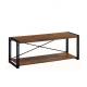 Modern Wood Metal Media Cabinet Console For 75 Inch TV Living Room