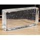 30x30 6x6x4 Crystal Glass Block Textured Patterned Kiln Hot Melt Cast Fused Glass