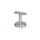 Brushed Stainless Steel Stair Handrail Flange Support 60mm Height