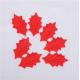 Non Woven Fabric Christmas Party Crafts Red Holly Leaves Customized Size