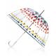 Weatherproof Transparent Bubble Umbrella With J Hook Handle