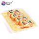 Newest design 10 inch square shape takeaway disposable patisserie sushi