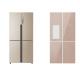 Professional Tempered Glass Refrigerator Door Panels , 3D Metallic Effect