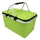 35L Large Picnic Basket Shopping Travel Camping Grocery Bags 2 Layers of Internal Pockets Leak-Proof and Insulated