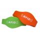 Soft PVC Silicone RFID Wristband With Monza 5 Chip ISO14443A