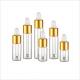 Gold Cap Cosmetic Glass Bottle 3ml 4ml 5ml 7ml 8ml 10ml Recycled Glass Cosmetic Packaging