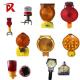 New Solar Road Construction Traffic Blinking Barricade Warning Lights Obstacle Safety Flashing Light