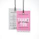 Customized Luxury Hangtag Labels Matte Hot Stamping Business Card Tag Paper