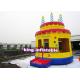 Hand Drawed Happy Birthday Cake Inflatable Bouncy Castle For Family 4m Diameter