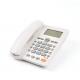 8 Digits White Corded Phone FSK Dual System Wall Mounted Landline Phone