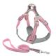 Oxford Cloth Light Reflecting Pet Collar Leash Harness Set Safety Comfortable