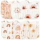Adjustable Muslin Snap Bibs Cloth Bibs With Snaps Dirt Resistant With 6 Absorbent Soft Layers