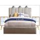 Modern Fashion Style Boy Bedroom Wooden Latest Design Velvet Bed