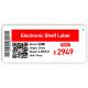 Supermarket Electronic Shelf Tag Three Color Eink E-paper Display Free SDK Included