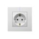 Smart Laffey Schuko Outlet Sockets Plastic Module For Home / Hotel
