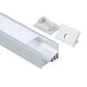 Silver Anodized Surface Mounted LED Profile PC Diffuser For Kitchen Lighting