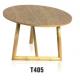 America style mid century round solid wood coffee table furniture