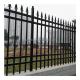 3m Black Aluminum Hot Dipped Galvanized Powder Coated Garden Steel Fence Panels With Post
