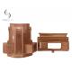 Bronze Plastic Coffin Corner Set With Lugs And Steel Bars Premium Accessories 7# B