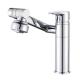 Dia 35mm Delicate Touch Gold Bathroom Taps Single Handle Sink Faucet Long