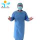 Sms Disposable Surgical Isolation Gown Blue Waterproof Hospital Clothes