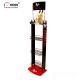 Liquor Shop Metal Wine Display Stand / Shelves Freestanding With Advertising Signage