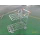 Retail Store supermarket Warehouse Cargo Trolley with 5 inch swivel flat TPE casters