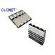 4 Ports One Piece Metal SFP28 Cage Assembly Copper Alloy Material