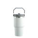 Double Wall Stainless Steel Insulated Travel Vacuum Tumbler Mug With Handle