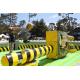 Custom Tarpaulin Inflatable Wipeout Obstacle Course Meltdown Game Machine