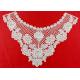 Floral Guipure Lace Appliques For Clothing / Emrbroidered Water Soluble Lace Applique Patches