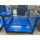 Warehouse Storage Wire Mesh Pallet Cage With Electrostatic Spraying Galvanized Surface Treatment