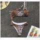 Womail Alluring Biquini Leopard Printed Bikini Push-Up Padded Swimwear Women's