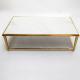 Marble Top Rectangle Center Table Gold 201 Stainless Steel Frame