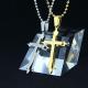 Fashion Top Trendy Stainless Steel Cross Necklace Pendant LPC274