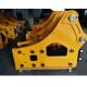 Road Construction Excavator Drill Attachment Yellow Color Strong Bearing Capacity