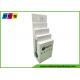 Four Steps Electronic Products Cardboard Display Stands With 7 Inch LCD Screen FL220