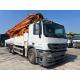 Benz Zoomlion Used Concrete Pump Truck Lorry 49m 6arms 2014 White Orange