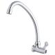 One Hole Wall Mounted Single cold Kitchen Tap Faucet With Rotation Water Pipe