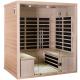 Red Cedar Wood Carbon Panel Far Infrared Sauna Room For Home 4 Person