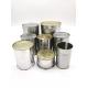 Eco Friendly Cylindrical Empty Tin Can Coffee Bean Storage