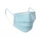 3 Layer Disposable Blue Earloop Face Mask , FDA Disposable Breathing Mask