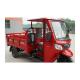 1000W Three Wheel Gasoline Dump Tricycle with Roof and Front Drum Rear Drum Brakes