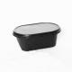 180 X 120 X 65mm Disposable Food Packaging Containers Black Disposable Packing Boxes