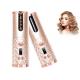LED Display Automatic Turning Curling Iron , Ceramic Portable Usb Hair Curler