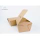 Compostable Paper Takeaway Boxes Paperboard Food Cartons With Snap On Lids