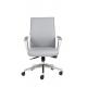 3.2mm 360d PU Leather Revolving Chair Middle Back For Conference